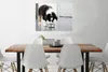 MuchoWow® Poster Ein Border Collie frisst 80x60 cm - Kunst Produktbild-Vorschau 2