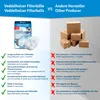 A comparison graphic showing Veddelholzer filter balls versus filter balls from other manufacturers, highlighting features and benefits. Produktbild-Vorschau