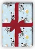 Hellblaues Kinder Geschenkpapier mit Zebras und Ballons - Produktbild-Vorschau 1