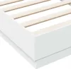 vidaXL Postel White 90x190 cm Dřevěný materiál Náhled obrázku produktu 6