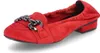 Kaerlek Damen Ballerinas Rot Rauleder Größe: 39 Produktbild-Vorschau 2