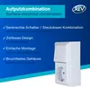 REV PlanoLuxe Aufputz Schalter Steckdosen Kombination weiß Produktbild-Vorschau 5