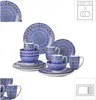 Service de table en porcelaine Vancasso, service de table Voir les images du produit 2