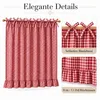 Scheibengardine Buffalo Plaid Landhausstil mit Rüschen Produktbild-Vorschau 4