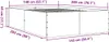 vidaXL Bettgestell Sonoma-Eiche 140x200 cm Holzwerkstoff Produktbild-Vorschau 7