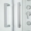 Kerra | Cabina doccia Wega - 90X90 Cm - Bianco/Cromo - Anteprima dell’immagine prodotto 6
