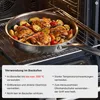 Bratpfanne Ø20 cm Edelstahl Induktion Pfanne Schmorpfanne Produktbild-Vorschau 4