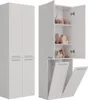 BDW Mobile da bagno, 2 cestini per biancheria, 2 ante, Anteprima dell’immagine prodotto 1