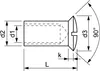 Hülsenmutter Linsensenkkopf M 8x 20 Edelstahl A4 mit Produktbild-Vorschau 2