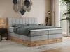 MKS MEBLE King Boxspringbett 180x200 mit Bettkasten Eiche, Produktbild-Vorschau 1