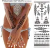 Temporäres Henna Tattoo Aufkleber Set für Frauen (10 Produktbild-Vorschau 2