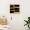 A jewelry cabinet mounted on a door in a bedroom setting. Produktbild-Vorschau