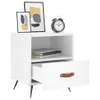vidaXL Nachttische 2 Stk. Weiß 40x35x47,5 cm Holzwerkstoff Produktbild-Vorschau 14