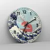 Wanduhr - Rund - Glasuhr - Rot modern vielleicht - 40x40cm Produktbild-Vorschau 4