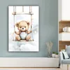 MuchoWow® - Leinwandbilder - Bär - Baby - Tier - Kinder, Produktbild-Vorschau 4