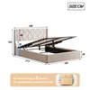 Letto imbottito ProximaX 160x200cm con LED e rete a doghe, Anteprima dell’immagine prodotto 4