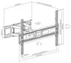MANHATTAN TV-Wandhalterung 37"-80" bis zu 40kg, Full Motion Produktbild-Vorschau 10