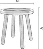 Zuiver Dendron Beistelltisch Rund 43 cm Mangoholz Produktbild-Vorschau 7