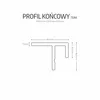 Profil końcowy do Lameli Lineo Exterior Teak wpc Podgląd zdjęcia produktu 5