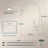 FORIOUS Flexible Küchenarmatur Edelstahl 360° Drehbar Produktbild-Vorschau 6
