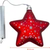 Étoile de Noël en verre rouge à suspendre avec 10 LED - 15 Voir les images du produit 2