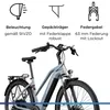 Zündapp Z810 E Bike Trekkingrad 28 Zoll 550 Wh grau Produktbild-Vorschau 4