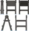 A collage of different views of a foldable step stool. Podgląd zdjęcia produktu