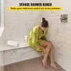 VEVOR Befliesbare Sitzbank 97x29x50 cm Sitzbank Badezimmer Produktbild-Vorschau 2