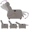 Massagesessel Elektrisch Taupe Stoff Produktbild-Vorschau 6