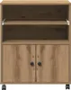 vidaXL Printerstandaard Artisan, eikenhoutlook, 60 x 48 x Productafbeelding-voorbeeld 6