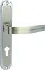 A product shot of a door handle with a keyhole on a white background. Produktbild-Vorschau