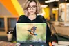 MuchoWow® Laptop Aufkleber Sticker Cover Eisvogel - Wasser Produktbild-Vorschau 5