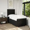 Boxspringbett mit Matratze Schwarz 90x200 cm Stoff Produktbild-Vorschau 5