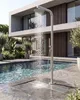 BELIANI Regen Gartendusche Silber Edelstahl mit Produktbild-Vorschau 2