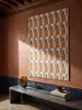 Teppich Orange-Natur rechteckig als Wandteppich Wanddekoration Textilkunst Interior Design_#sku_SAF503119377002-SAF503119377003# Produktbild-Vorschau