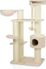 Kratzbaum XXL Brockville · beige · ca. 130 x 88 x 163 cm Produktbild-Vorschau 1