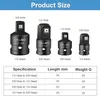 Stecknuss Adapter, 4 Stück Stecknussadapter Set Adapter Produktbild-Vorschau 2