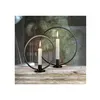 HI 2-tlg. Kerzenhalter-Ring-Set Schwarz Produktbild-Vorschau 6
