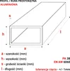 GAL-INDUSTRIAL | Rura prostokątna aluminiowa - 20x10x2mm – Podgląd zdjęcia produktu 2