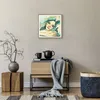 Gerahmtes Poster - Rahmen in heller Eiche - Aquarell Frau Produktbild-Vorschau 7