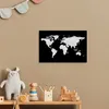 MuchoWow® Poster Weltkarte - Weiß - Grau 30x20 cm - Plakate Produktbild-Vorschau 6