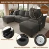Merax U-förmiges Ecksofa 6-Sitzer, Soffa mit Produktbild-Vorschau 6