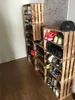 9x geflammte/braune Holzkiste mit Zwischenboden 50cm x 40cm Produktbild-Vorschau 5