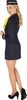 A woman in a stewardess costume posing for a product photo. Produktbild-Vorschau