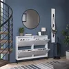 Scarpiera da ingresso Vicco Luca Bianco 116 x 88.5 cm con Anteprima dell’immagine prodotto 7