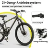 VELORS Mountainbike 24 Zoll Fahrrad für Herren Damen Produktbild-Vorschau 5