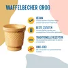 Bazko Waffelbecher Groß | halbsüße Eiswaffeln 7,8 cm / 7,5 Produktbild-Vorschau 2