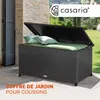 CASARIA® Coffre de jardin XXL Noir - Malle de rangement en Voir les images du produit 2