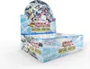 A display box of Yu-Gi-Oh! TRADING CARD GAME Justice Hunters booster packs, shown from a slightly elevated side angle against a white background. Produktbild-Vorschau