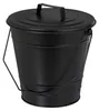 Relaxdays Ascheeimer mit Deckel, Henkel, 7 Liter, Eisen, Produktbild-Vorschau 1